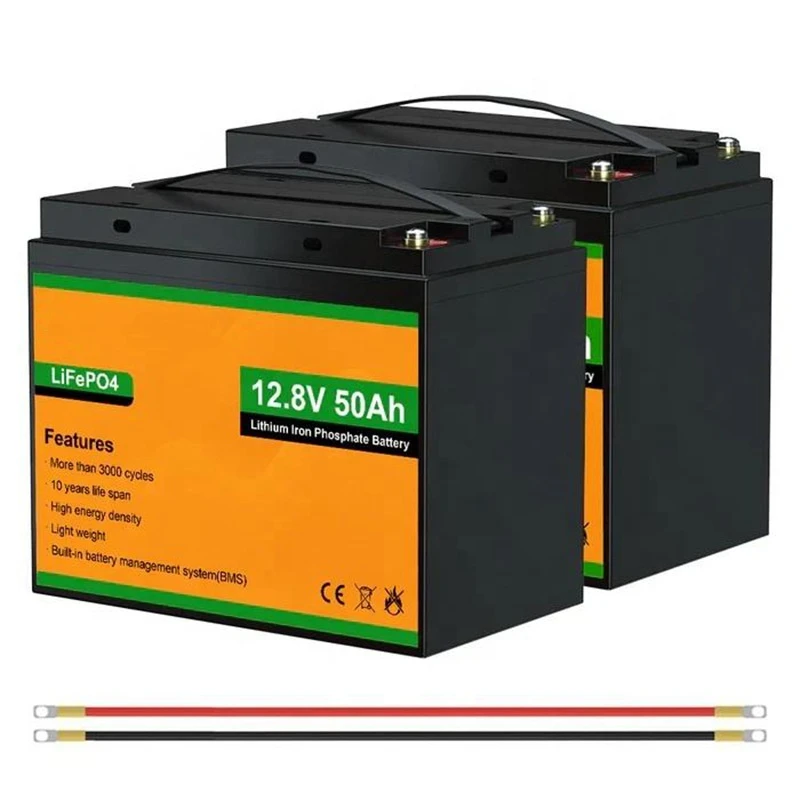 12V 50Ah LiFePO4 akumulators saules baterijām un RV