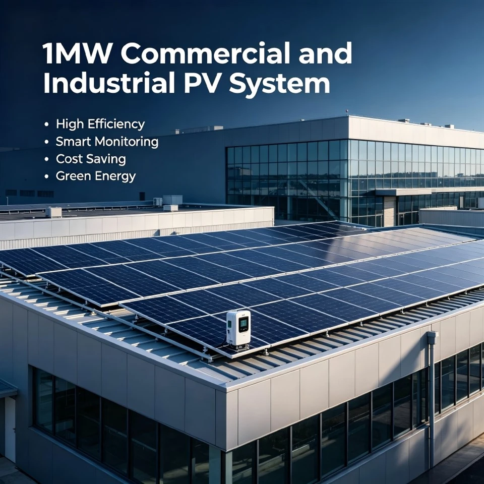 1MW komerciālā un rūpnieciskā PV sistēma